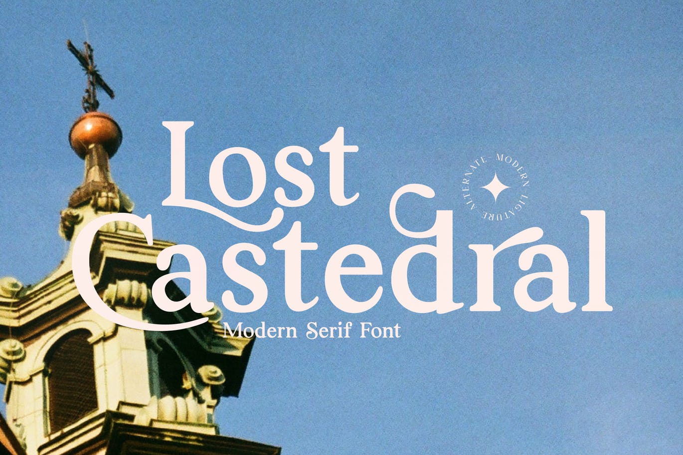 现代衬线字体素材 Lost Castedral Serif Font 设计素材 sucaiwan.com