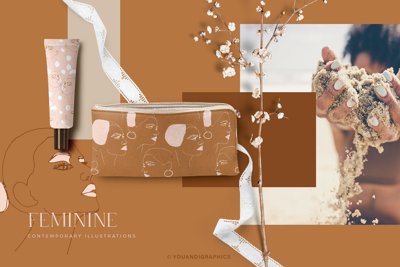 女性主题图案和插画集合 Women Patterns & Illustration Prints 图片素材 sucaiwan.com