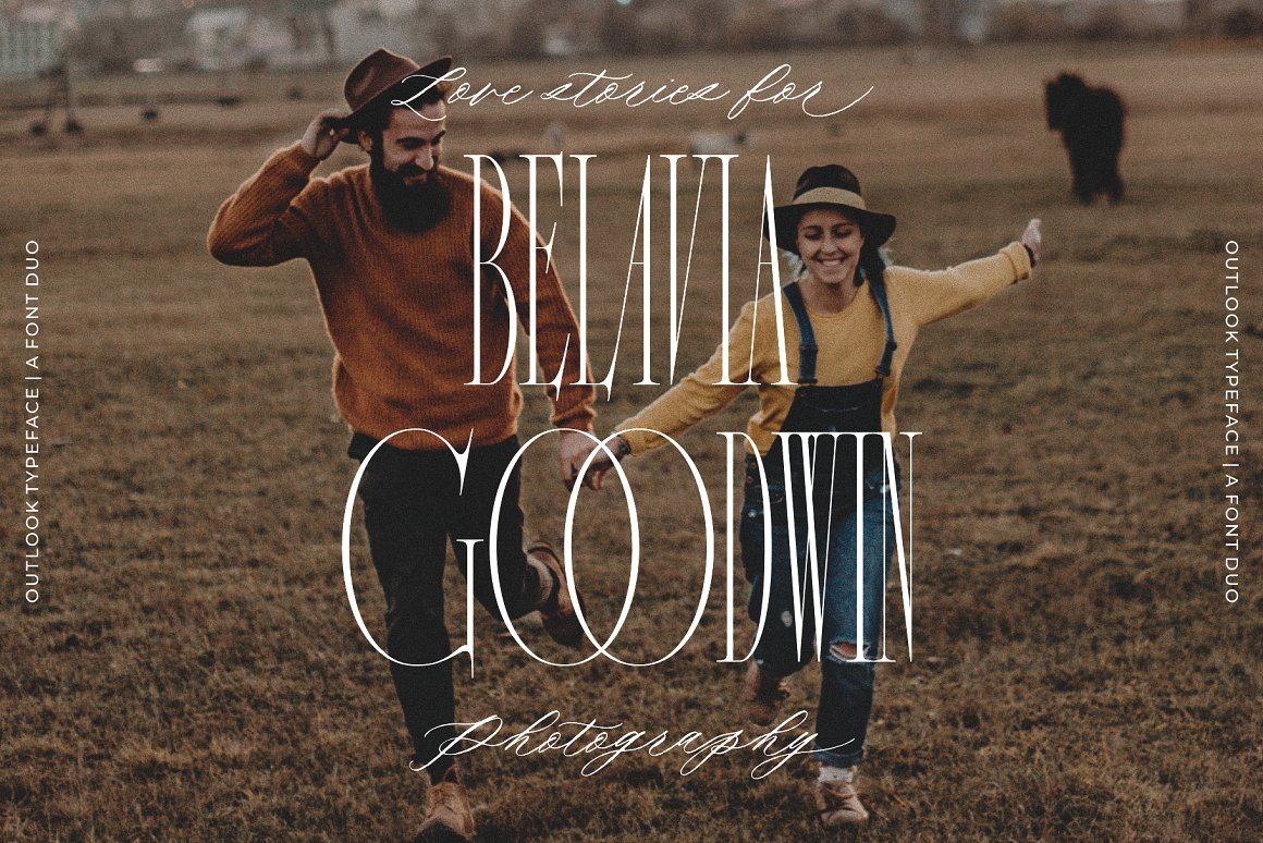 90年代复古优雅女性化纤细杂志海报标题排版设计PSAI英文字体包 Outlook Font Duo 设计素材 第5张-素材湾丨精选海外优质设计素材资源 90年代复古优雅女性化纤细杂志海报标题排版设计PSAI英文字体包 Outlook Font Duo 设计素材 sucaiwan.com