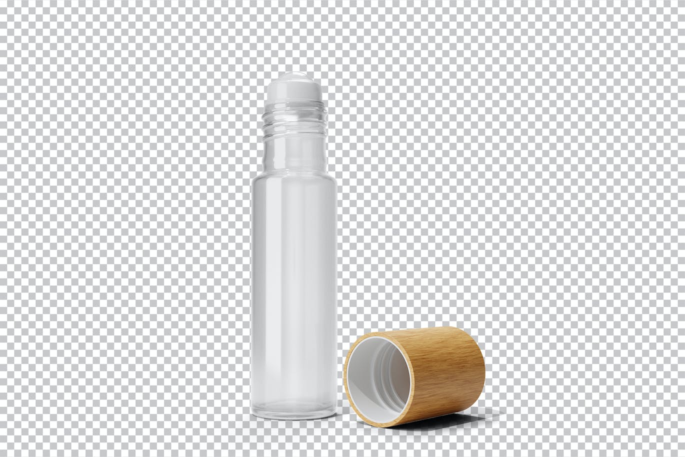香水滚珠瓶包装设计样机图psd模板 Perfume Roll On Bottle Mockup Vol.1 样机素材 sucaiwan.com