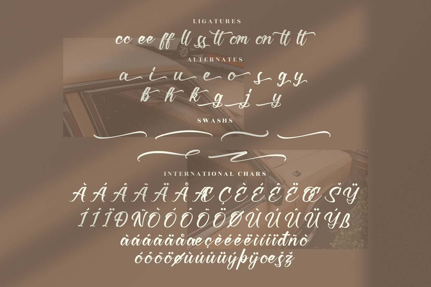 现代艺术书法字体素材 Kashmir Revenge Calligraphy Font 设计素材 sucaiwan.com