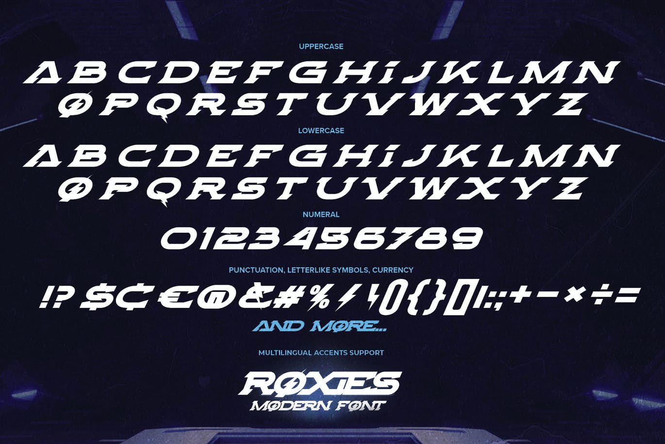 游戏主题现代衬线字体素材 ROXIES – Modern Font 设计素材 sucaiwan.com