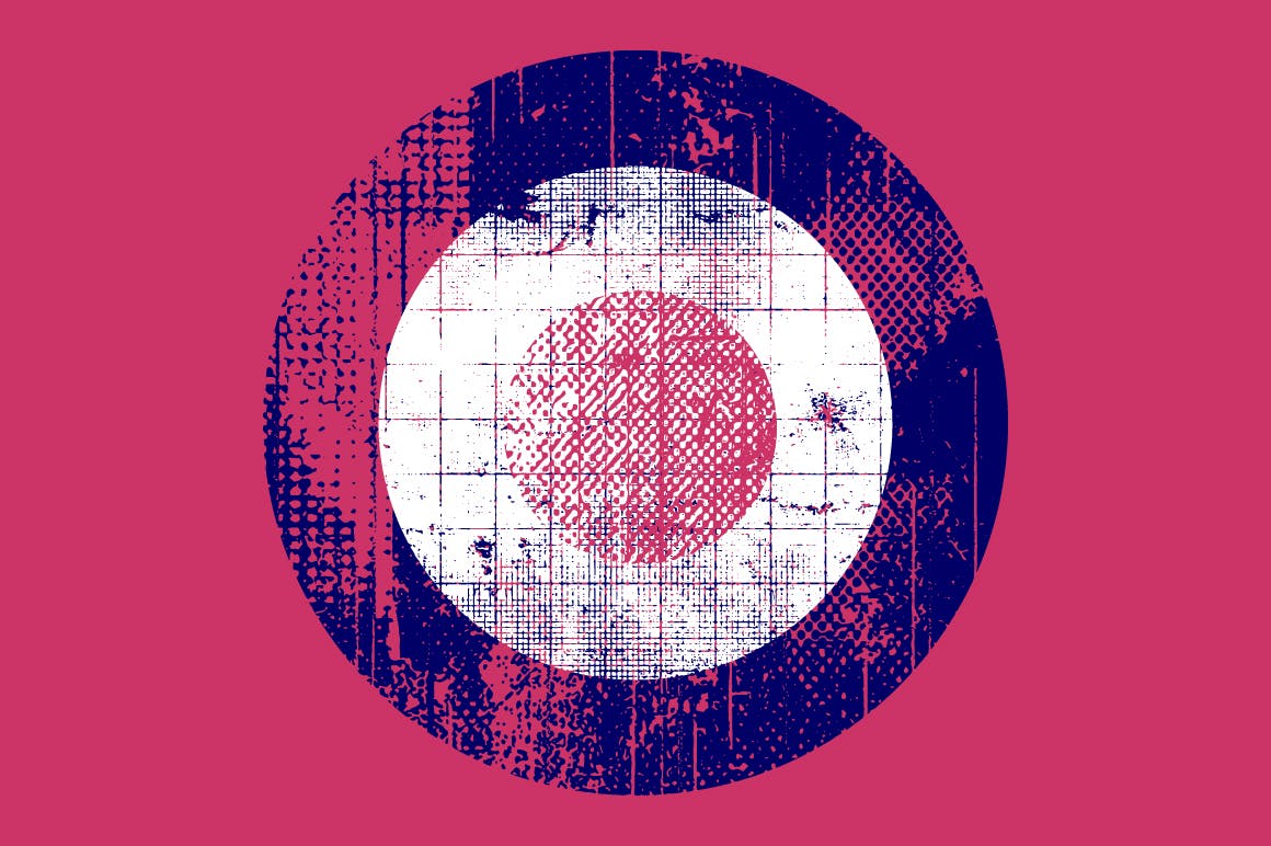 50个艺术圆形纹理套件 Artistic Textured Circles Kit 图片素材 sucaiwan.com