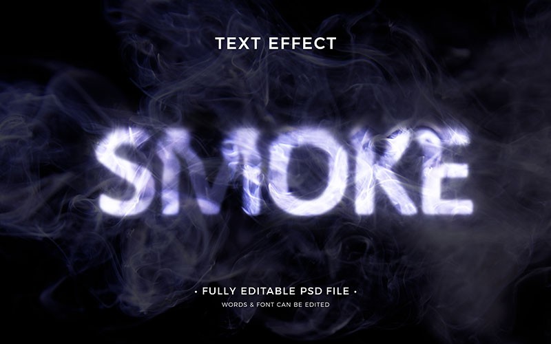 19款烟雾文字特效PS图层样式 插件预设 sucaiwan.com