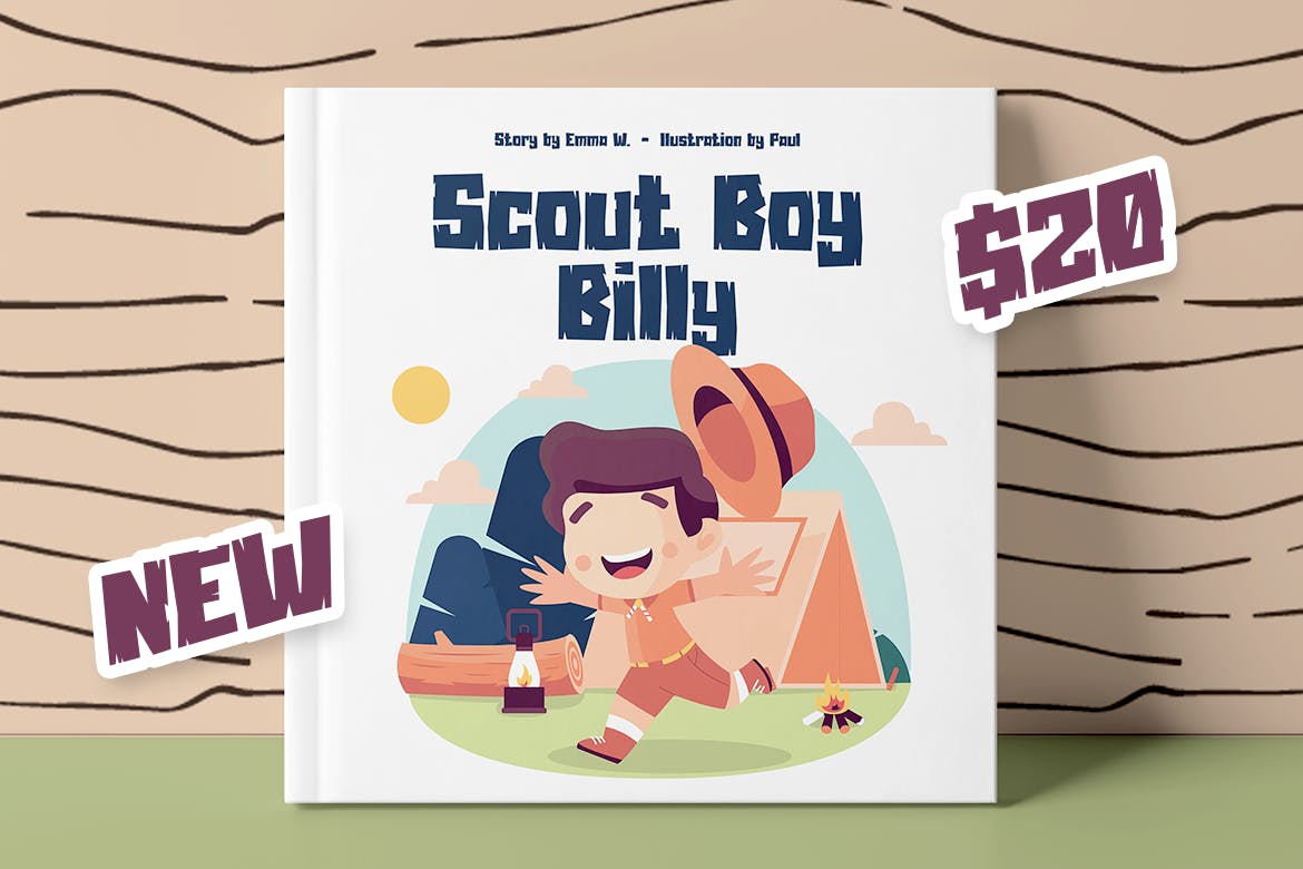 儿童冒险无衬线字体素材 Woocaza – Kids Adventure Font 设计素材 sucaiwan.com