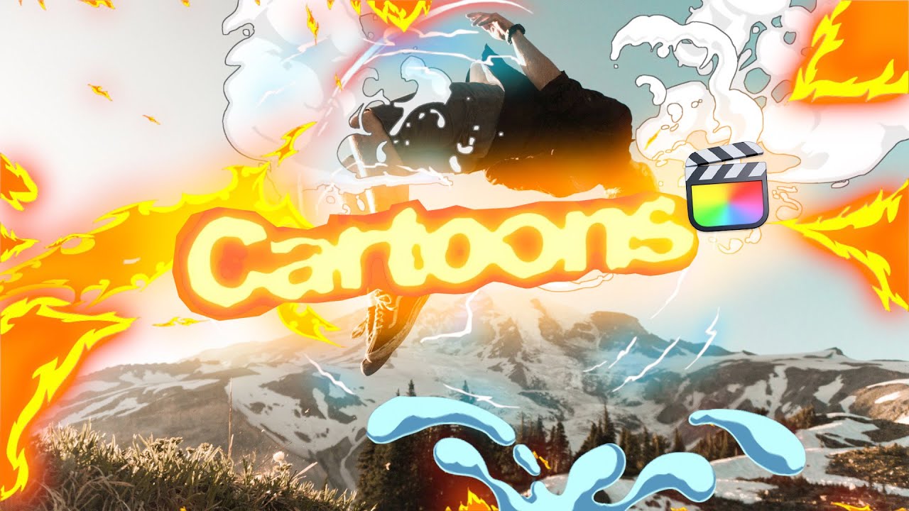 FCPX插件：155个二维卡通烟雾火花气泡火焰能量电流液体飞溅MG动画 插件预设 sucaiwan.com