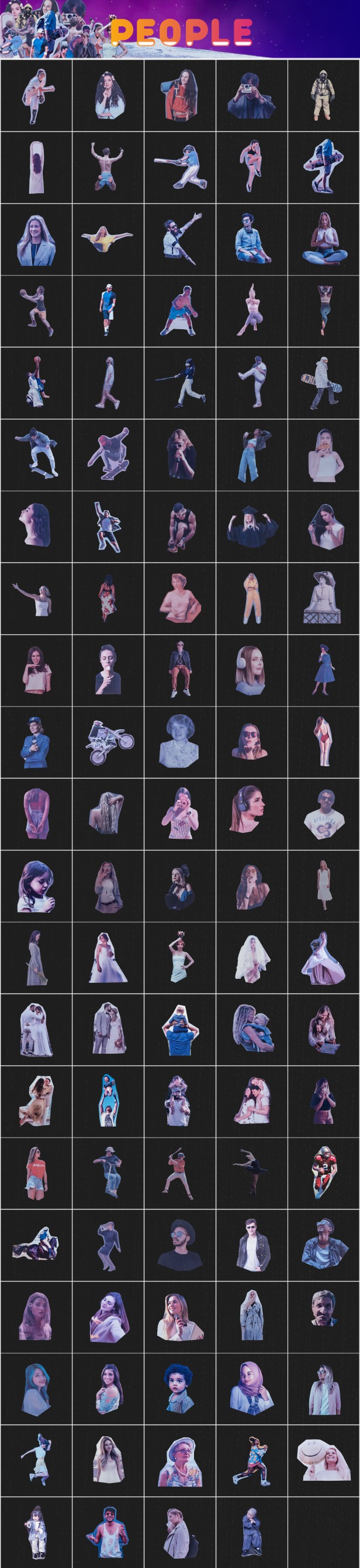 AE脚本:2000个创意拼贴艺术半色调字母五官雕塑杂志手工剪切元素排版折叠定格动画包 Collage Pack . 第12张-素材湾丨精选海外优质设计素材资源 AE脚本:2000个创意拼贴艺术半色调字母五官雕塑杂志手工剪切元素排版折叠定格动画包 Collage Pack . sucaiwan.com