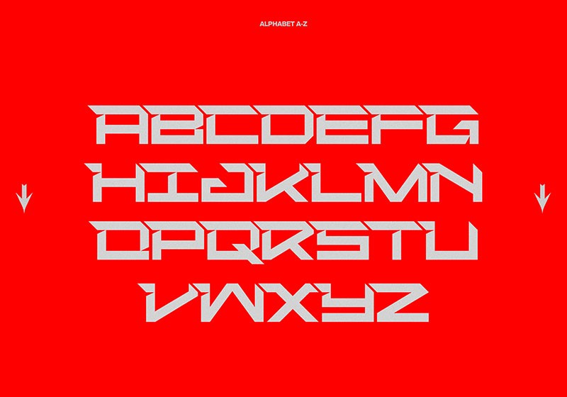 22款未来感科幻机甲风格的英文字体合集 设计素材 sucaiwan.com
