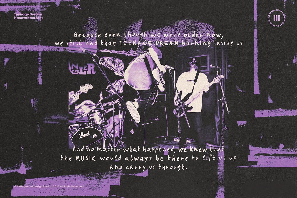 英文字体:4款复古涂鸦90年代街头手写海报标题logo排版字体 TEENAGE DREAMS FONT 设计素材 第3张-素材湾丨精选海外优质设计素材资源 英文字体:4款复古涂鸦90年代街头手写海报标题logo排版字体 TEENAGE DREAMS FONT 设计素材 sucaiwan.com