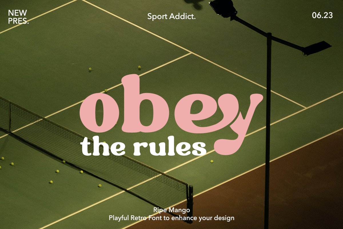 英文字体：复古优雅怀旧氛围衬线海报杂志封面字体 Ripe Mango - Retro Display Typeface 设计素材 sucaiwan.com