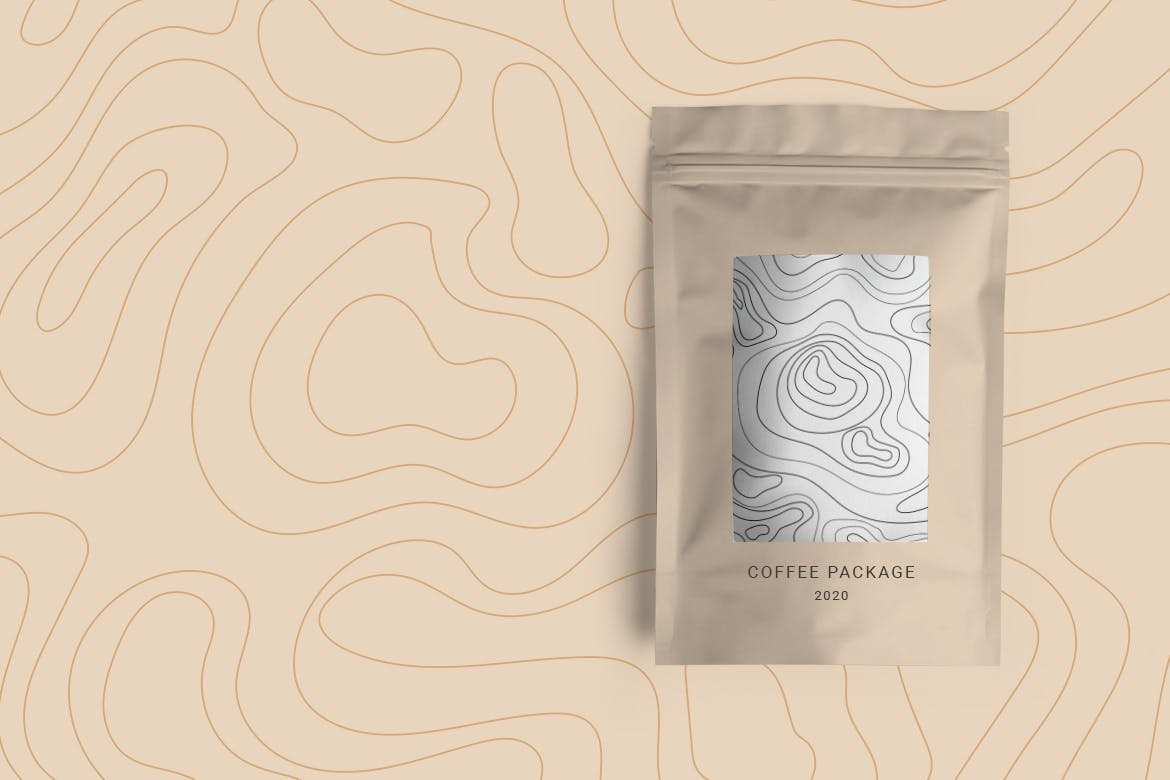 地貌地形无缝装饰图案 Seamless Pattern Topographic Map 图片素材 sucaiwan.com