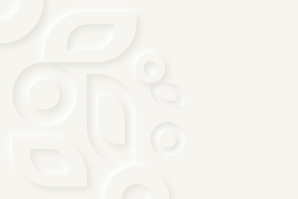 Neumorphism新拟物风格极简几何装饰背景合集 Neumorphism – Geometric Ornament Background Set 图片素材 sucaiwan.com