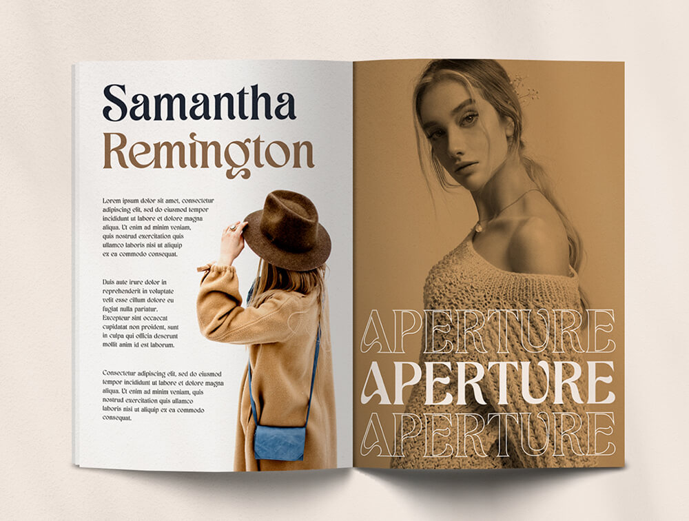 美学显示衬线字体 设计素材 sucaiwan.com