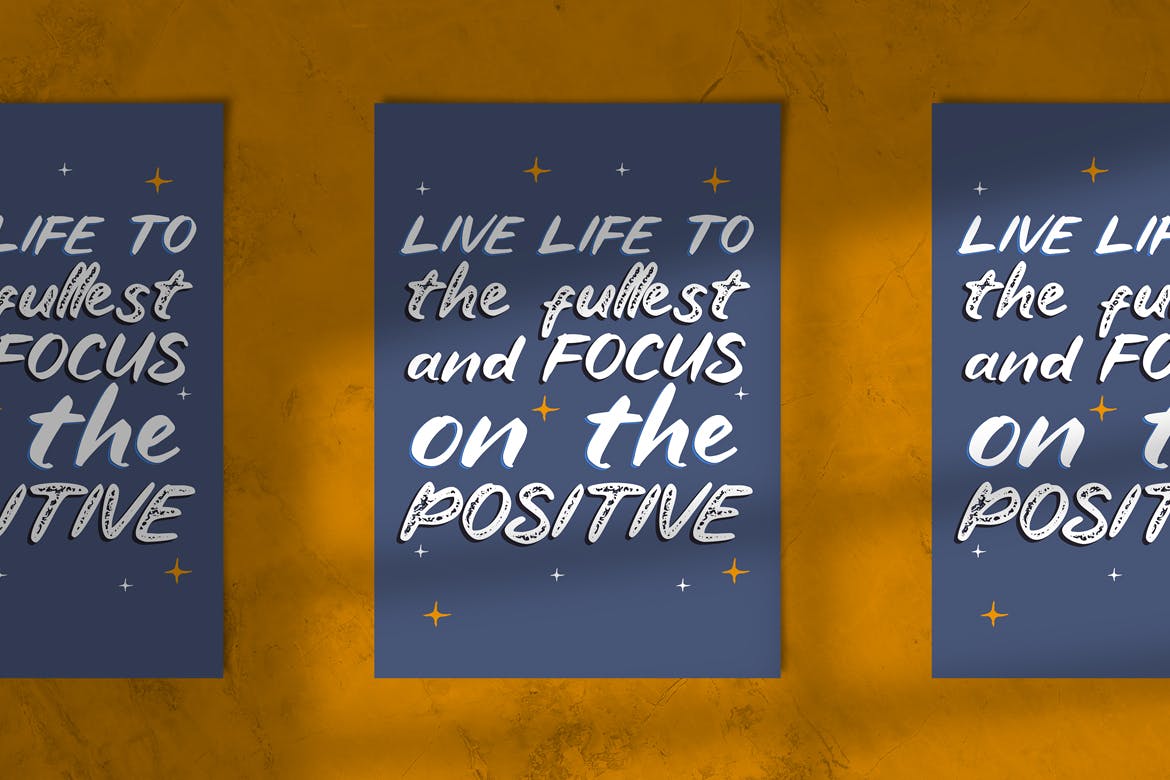 创意英文斑驳效果手写字体 Roaster Black 设计素材 sucaiwan.com