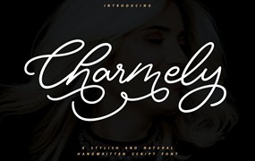 英文书法风格手写脚本字体 Charmelly | Handwritten Script Font