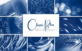 经典蓝色色调照片背景合集 Classic blue 2020 toned photos