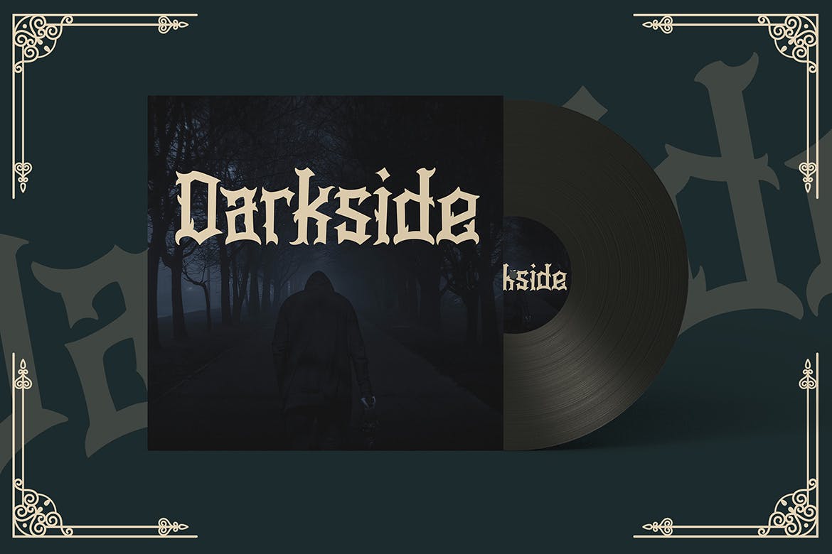 欧美复古哥特手写字体设计 Stopher – Blackletter Font 设计素材 sucaiwan.com