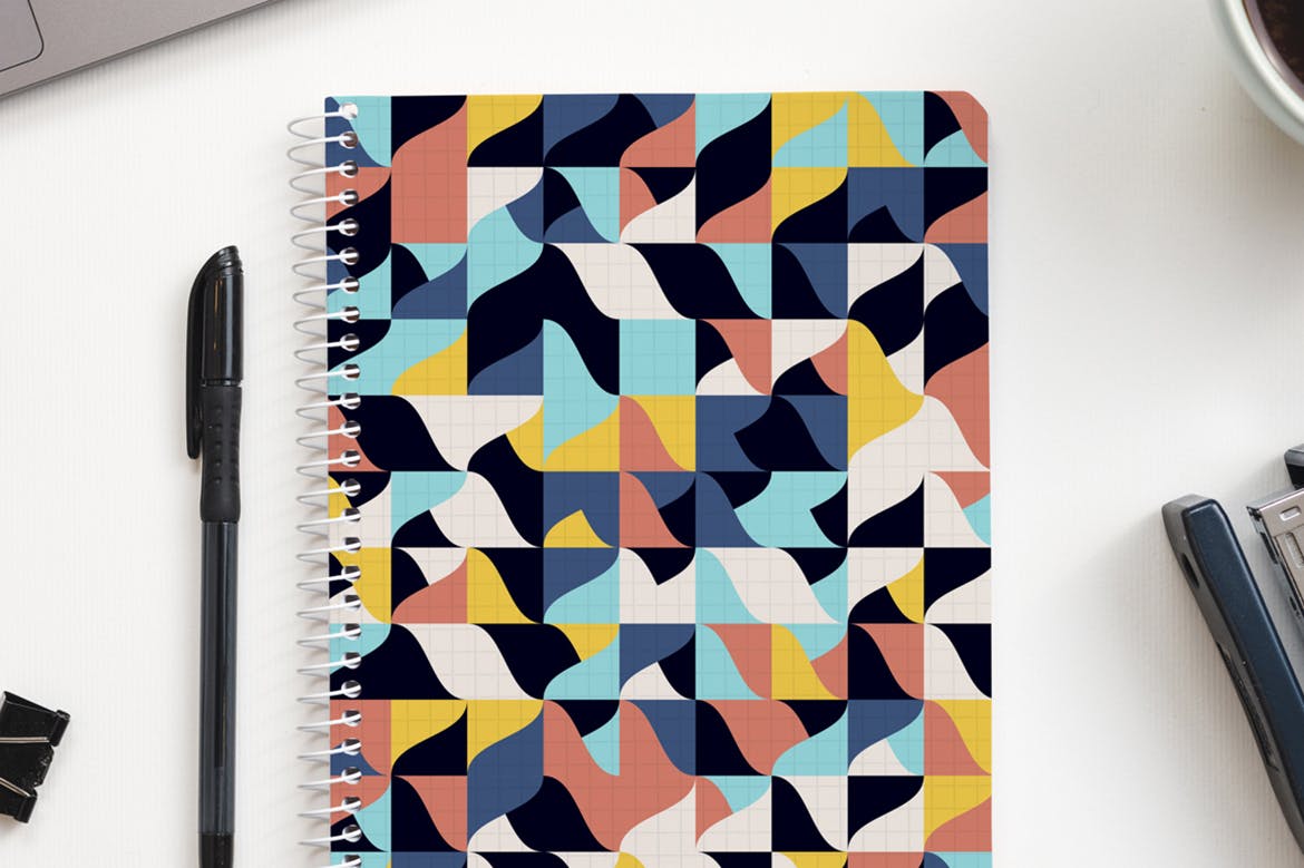 40个几何彩色艺术图案包v1 40 Geometric Colorful Art Patterns Pack 001 图片素材 sucaiwan.com
