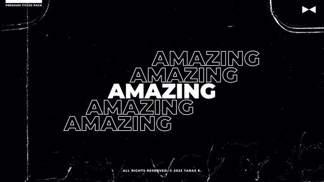 达芬奇预设:12个风嘻哈粗糙纹理文字标题动画包 插件预设 第1张-素材湾丨精选海外优质设计素材资源 达芬奇预设:12个风嘻哈粗糙纹理文字标题动画包 插件预设 sucaiwan.com