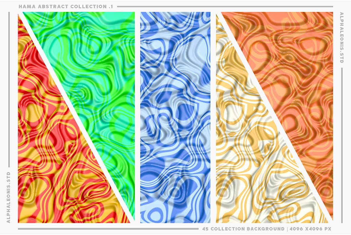 3D抽象液体纹理背景 Abstract Liquid Textures 3D 图片素材 sucaiwan.com