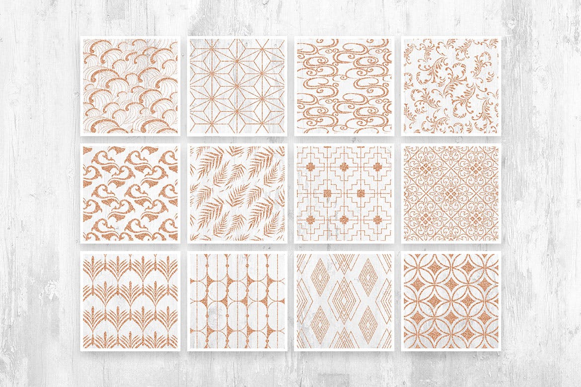 亚洲风格无缝装饰艺术图案v2 Asian Deco Vol.2 : Seamless Art Deco Pattern 图片素材 sucaiwan.com