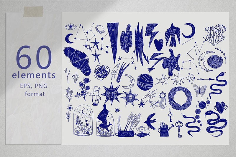 173个北欧ins风矢量无缝图案素材AI PNG格式 图片素材 sucaiwan.com