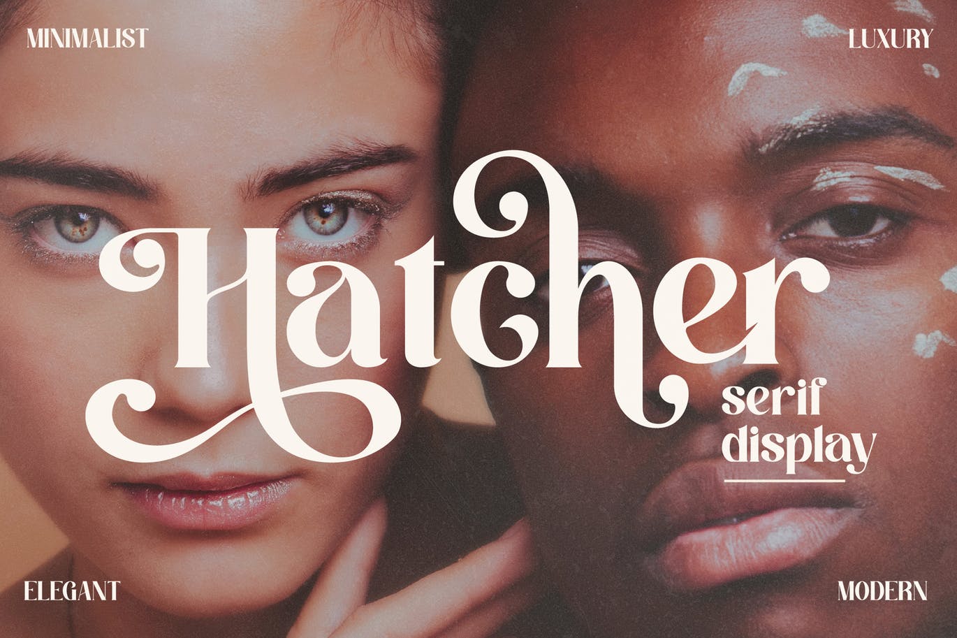 优雅现代衬线显示字体素材 Hatcher Serif Display Font 设计素材 sucaiwan.com