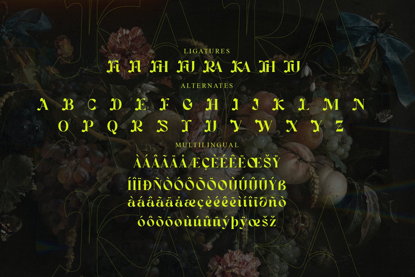 衬线显示英文字体素材 Kara Serif Display Font 设计素材 sucaiwan.com
