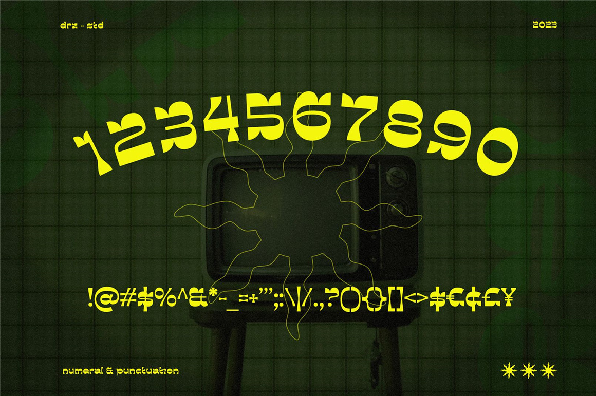 60年代复古迷幻逆反差酸性标题无衬线英文字体设计素材 Finacest – Retro Psychedelic Font 设计素材 sucaiwan.com