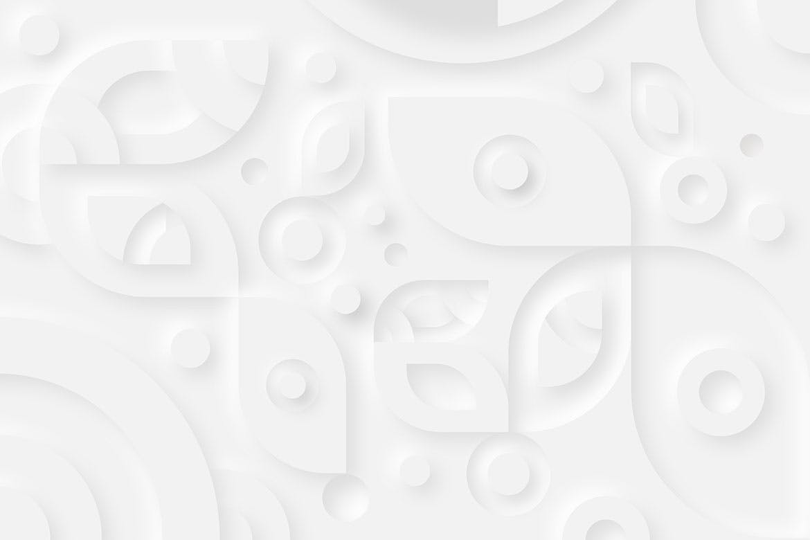 Neumorphism新拟物风格极简几何装饰背景合集 Neumorphism – Geometric Ornament Background Set 图片素材 sucaiwan.com