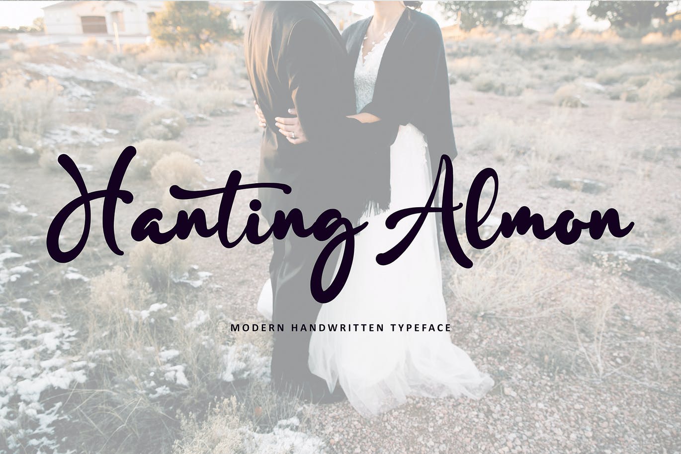 婚礼邀请连字手写字体素材 Bestora 设计素材 sucaiwan.com