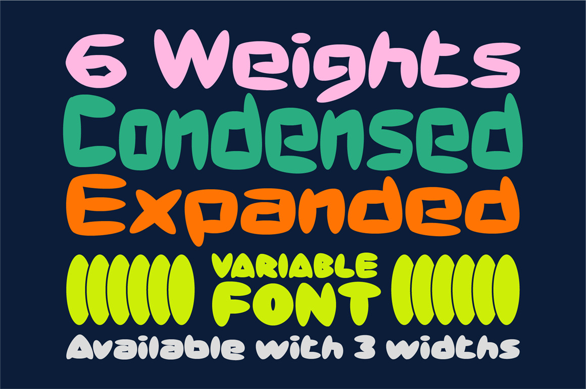 新潮流复古疯克文化爵士嘻哈俏皮英文装饰字体 Power Display Font Family 设计素材 sucaiwan.com