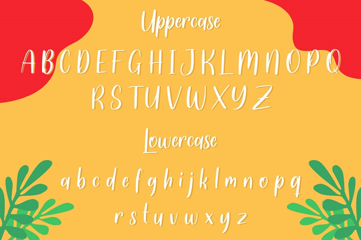 热带风情风格促销推广素材手写字体 Handwritten Font 设计素材 sucaiwan.com