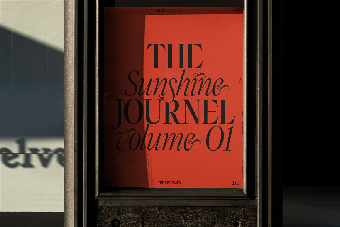 英文字体：黑暗天堂现代优雅杂志封面海报标题徽标设计衬线英文字体 设计素材 sucaiwan.com