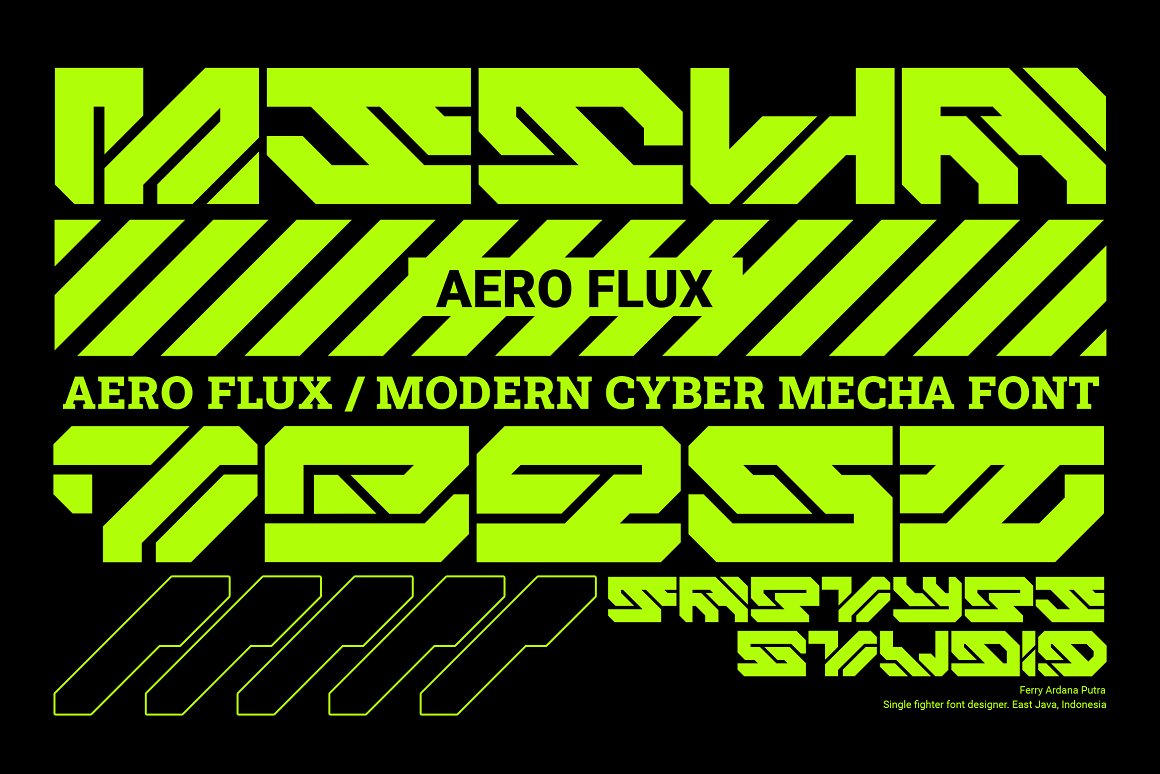 未来工业机械赛博科幻机甲海报标题LOGO设计英文字体安装包 Aero Flux | Modern Cyber Mecha Font 设计素材 第1张-素材湾丨精选海外优质设计素材资源 未来工业机械赛博科幻机甲海报标题LOGO设计英文字体安装包 Aero Flux | Modern Cyber Mecha Font 设计素材 sucaiwan.com