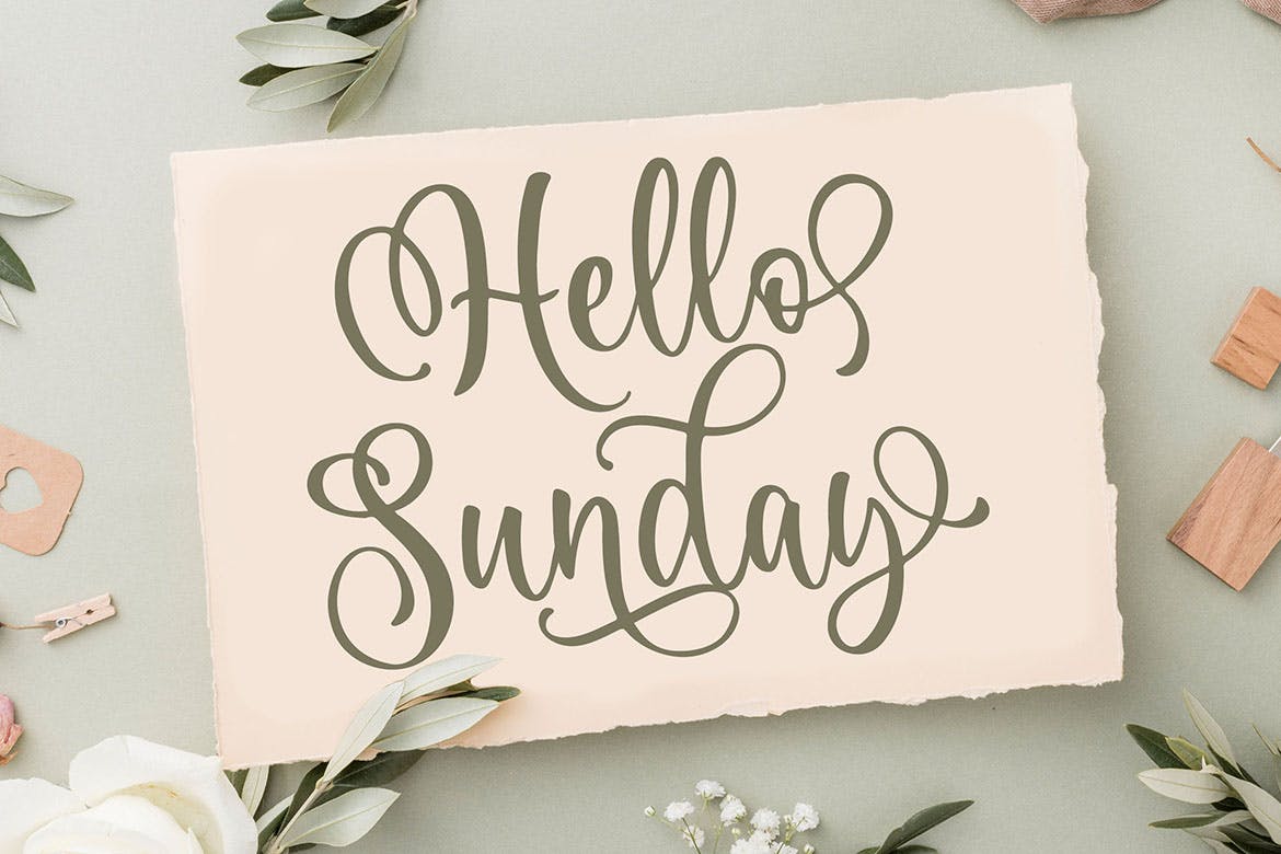 有趣现代书法风格英文字体合集 Happy People Beauty Script Font 设计素材 sucaiwan.com