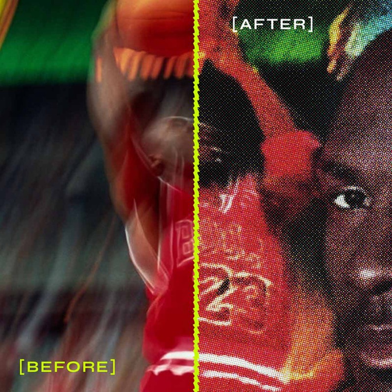 潮流复古半调照片处理特效PS动作套件 Revert Halftone Kit . sucaiwan.com