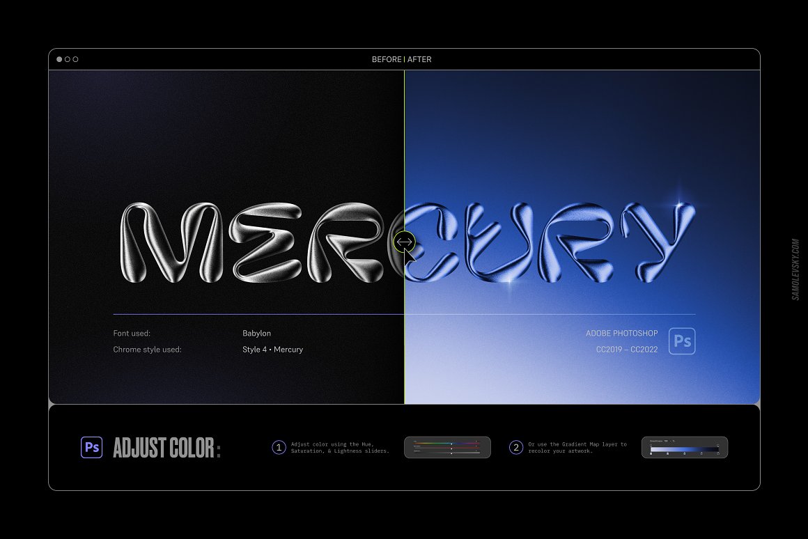 Samolevsky 新潮视觉酸性金属镀铬抽象艺术形状闪光光晕颗粒状纹理PSD模板 Chrome 3D Effect Chrome 3D Photoshop Effect + Shapes 图片素材 第10张-素材湾丨精选海外优质设计素材资源 Samolevsky 新潮视觉酸性金属镀铬抽象艺术形状闪光光晕颗粒状纹理PSD模板 Chrome 3D Effect Chrome 3D Photoshop Effect + Shapes 图片素材 sucaiwan.com