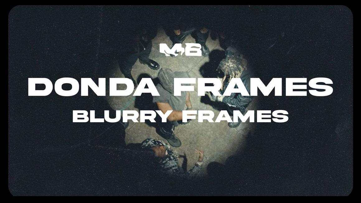 MOON 嘻哈说唱风格人物模糊帧聚光灯框架形状PNG素材 BEAR DONDA FRAMES 图片素材 sucaiwan.com