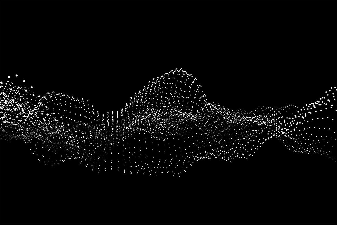 白色粒子抽象黑色背景 GEO_NOISE6 Image Pack 图片素材 sucaiwan.com