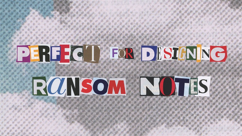 500多种拼贴艺术美学杂志报纸手工剪裁字母数字符号背景免扣PNG+视频素材包 Sickboat Magazine Cut Out Letters PNG + Animations 影视音频 sucaiwan.com