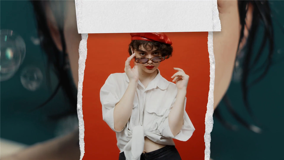 AE+PR模板：炫酷复古撕纸褶皱拼贴艺术定格动画转场模板预设 Paper Tear Transitions 插件预设 sucaiwan.com