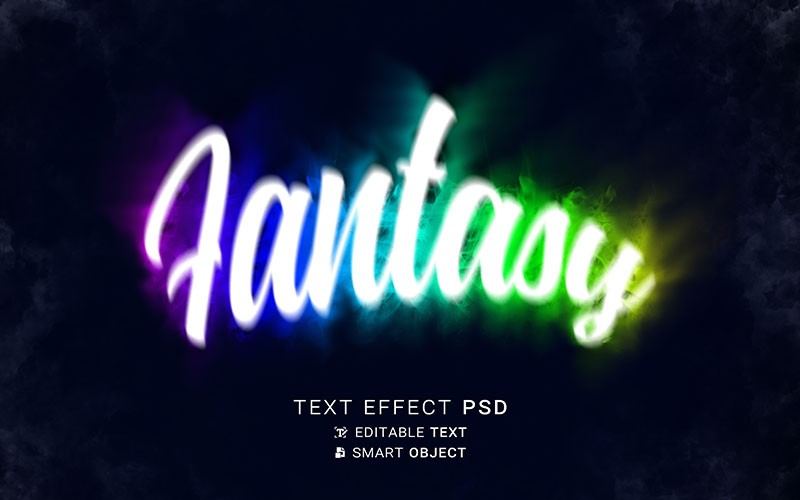 19款烟雾文字特效PS图层样式 插件预设 sucaiwan.com