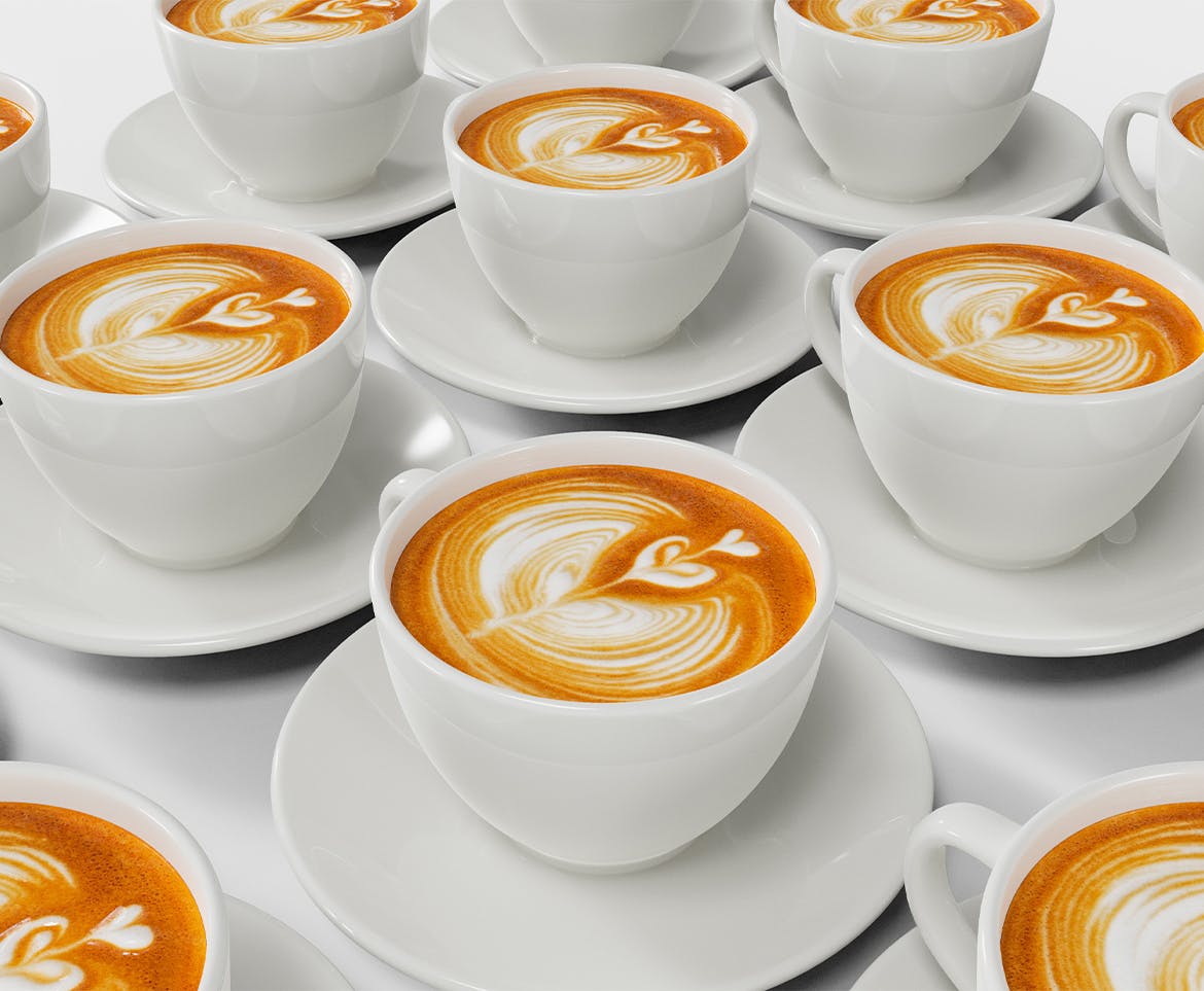 陶瓷托盘咖啡杯样机图psd模板 Ceramic Mugs Mockup 样机素材 sucaiwan.com