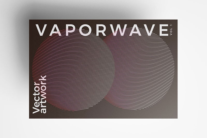 12个蒸汽波矢量艺术背景，AI源文件 图片素材 sucaiwan.com