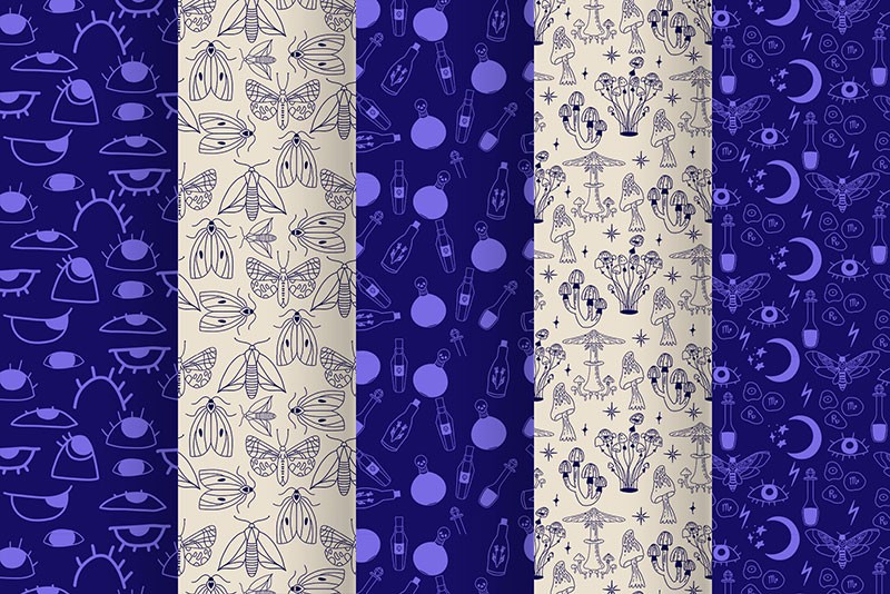 173个北欧ins风矢量无缝图案素材AI PNG格式 图片素材 sucaiwan.com