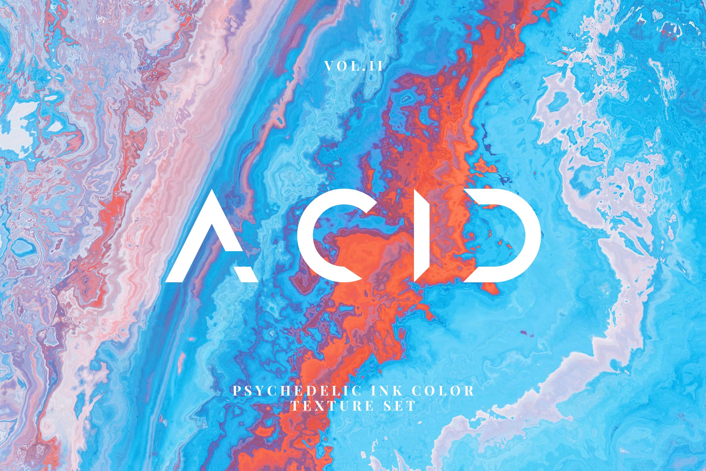 抽象流体酸性墨水纹理背景素材 Acid Ink Textures 图片素材 sucaiwan.com