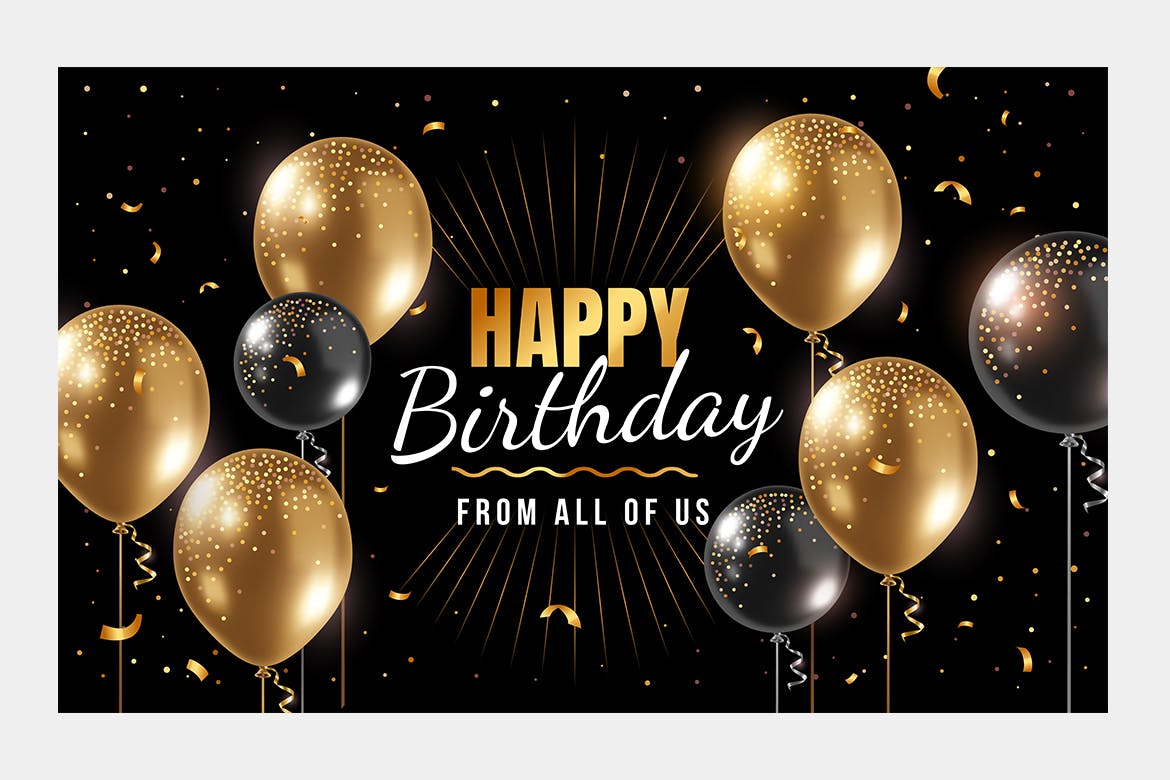 生日快乐派对气球背景 Happy birthday backgrounds 图片素材 sucaiwan.com