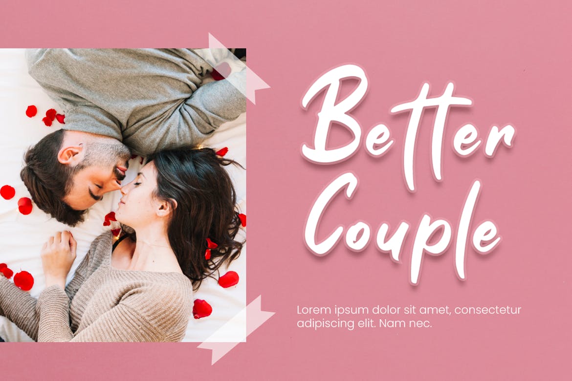 唯美清新贺卡邀请函手写字体素材 Cattyline 设计素材 sucaiwan.com