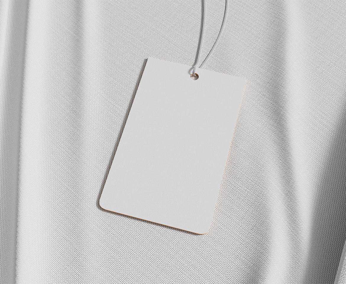 圆角服装品牌/价格标签设计样机psd模板v6 Tag Mockup 样机素材 sucaiwan.com